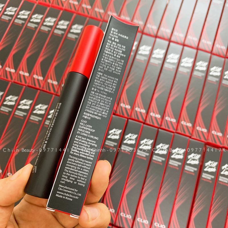 Có sẵn - Chuốt mi CLIO Kill Lash Superproof Mascara dài và tơi mi