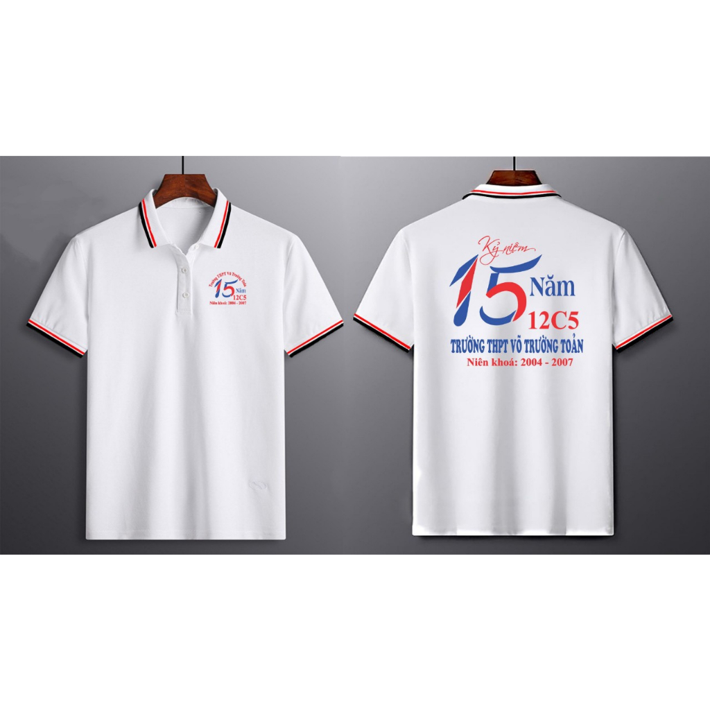 áo đồng phục lớp 10-15-20-30-35-40 năm chất LOẠI 1 áo kỉ niểm lớp in theo yêu cầu