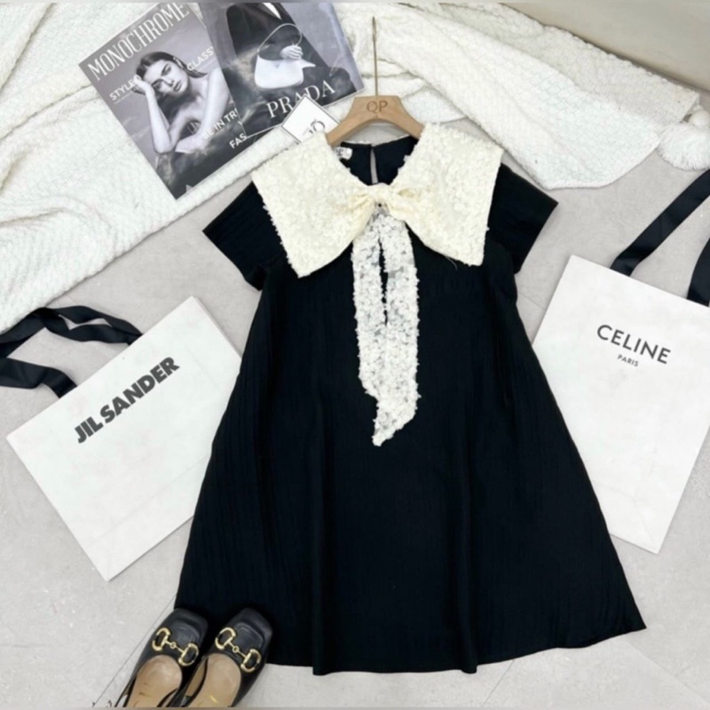 Váy BBD Phối Cổ Nơ  siêu xinh dành cho nữ