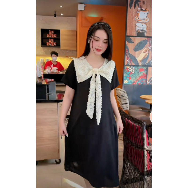 Váy BBD Phối Cổ Nơ  siêu xinh dành cho nữ