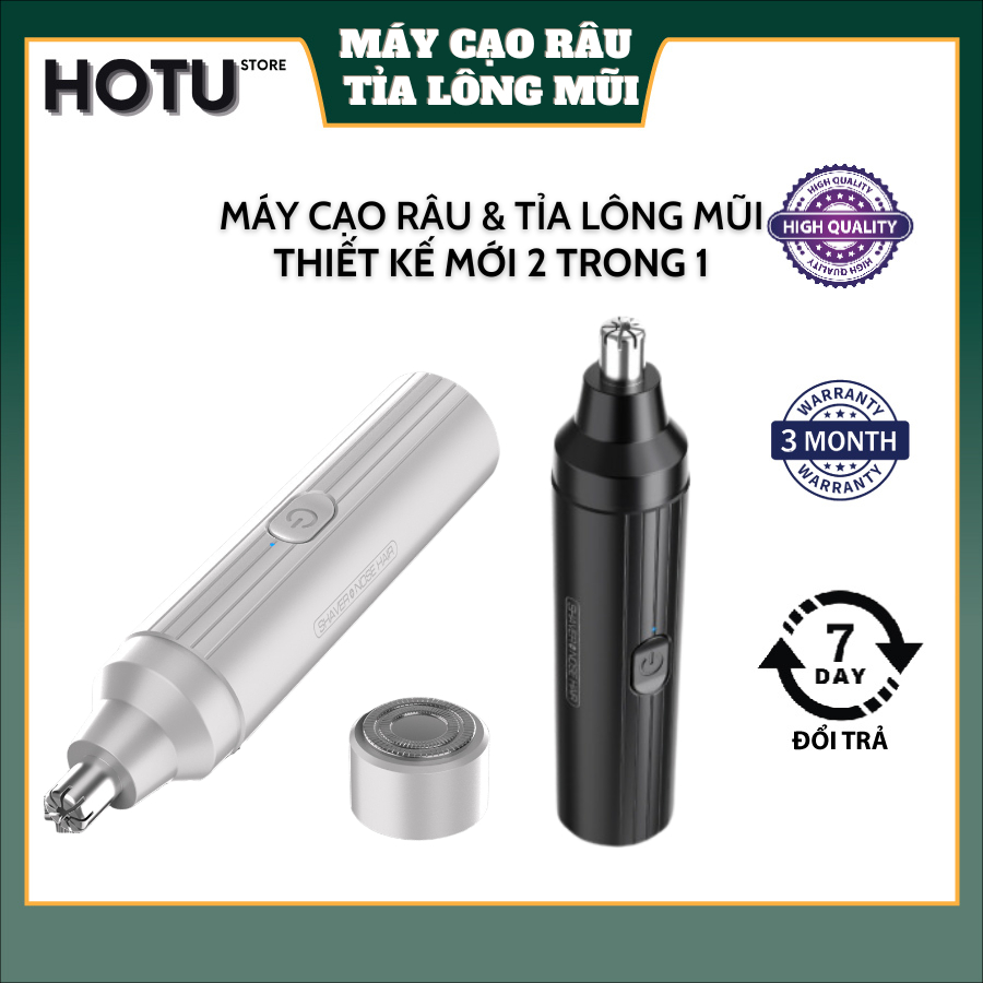 Máy cạo râu và tỉa lông mũi Zick 2 trong 1 giúp cạo râu, tỉa lông mũi dễ dàng, gọn nhẹ
