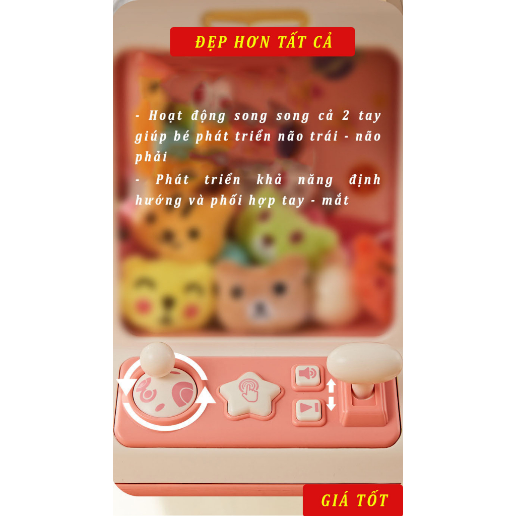 MÁY GẮP THÚ BÔNG MINI CHO BÉ, QUÀ TẶNG CHO BÉ CỰC ĐÁNG YÊU