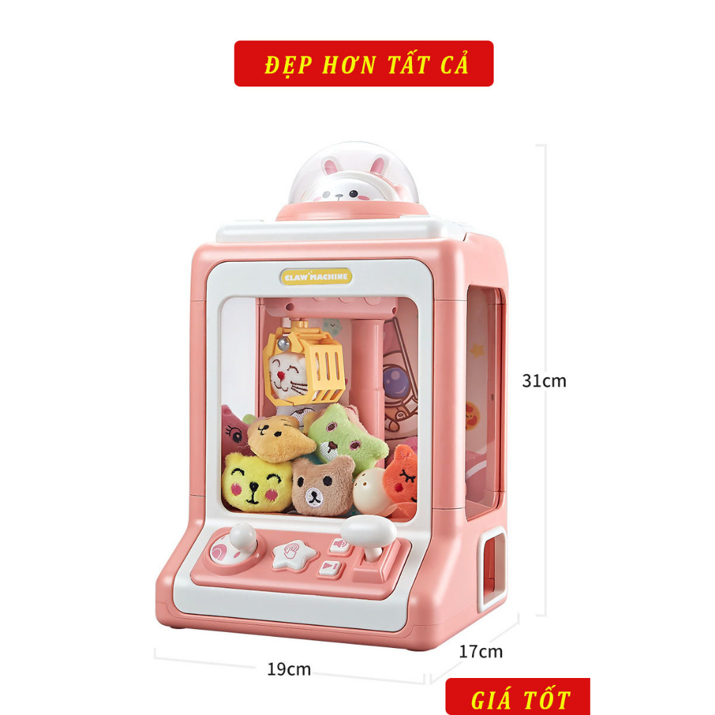 MÁY GẮP THÚ BÔNG MINI CHO BÉ, QUÀ TẶNG CHO BÉ CỰC ĐÁNG YÊU