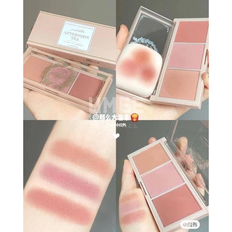 Có sẵn - Bảng phấn má hồng IM MEME Afternoon Tea Blusher Palette [I’m meme - ChiinBeauty]