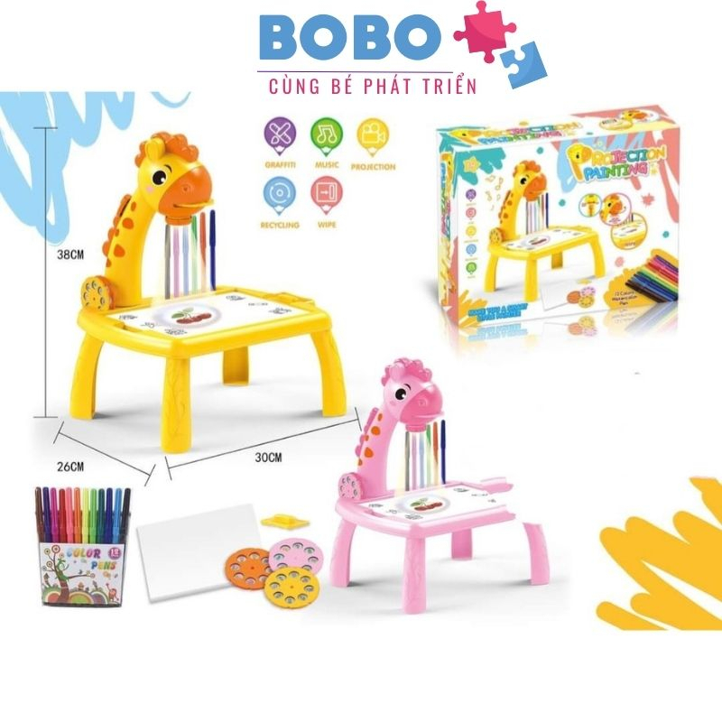 Bàn Vẽ Thông Minh Có Đèn Chiếu Hình Nhiều Mẫu - Đồ Chơi Cho Bé Tập Tô Vẽ