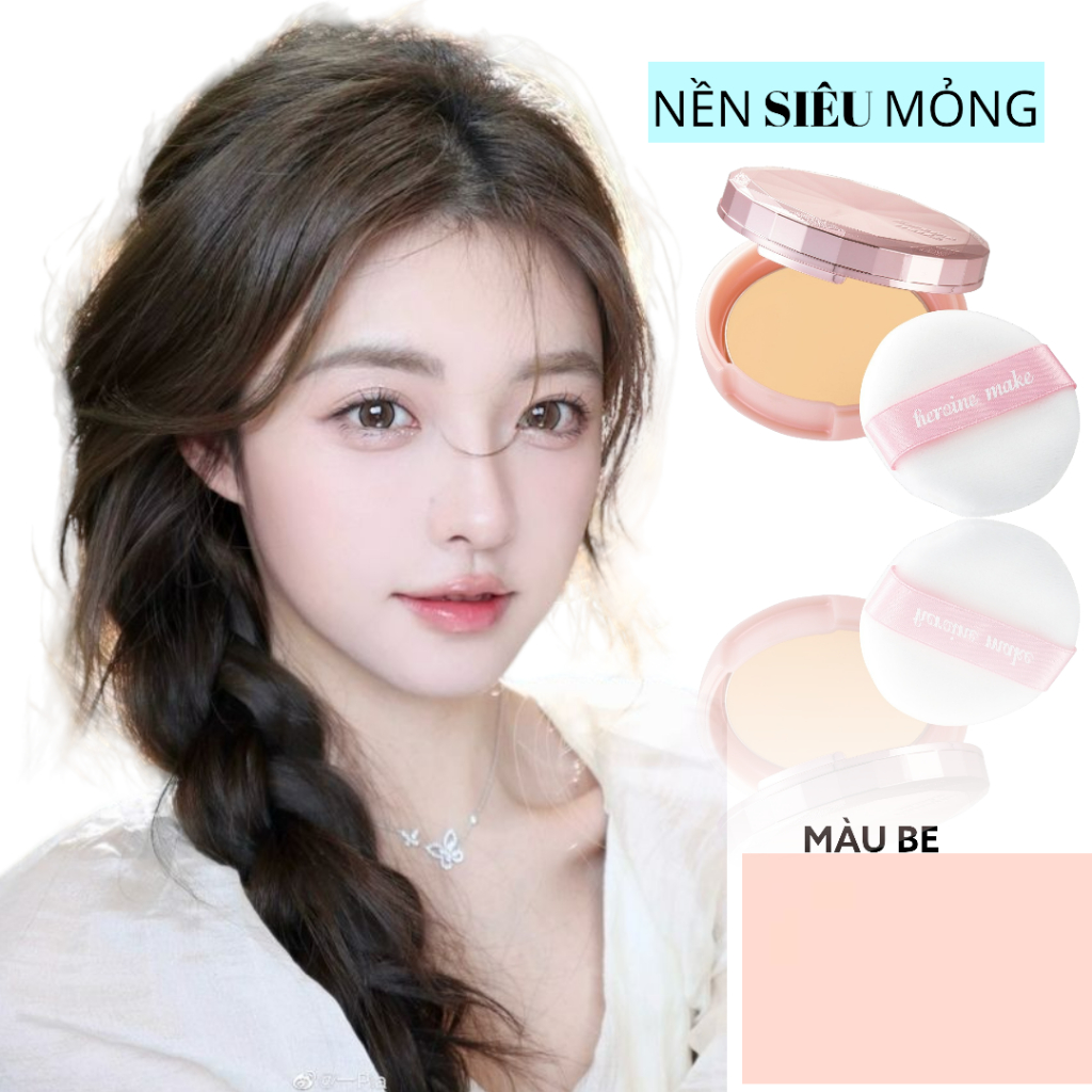 Phấn Phủ Siêu Che Khuyết Điểm ,Nền Mỏng Nhẹ Kissme Long Stay Powder Air Veil