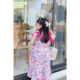 Váy maxi Sofia Candy cầu vồng bé gái (10-40kg)