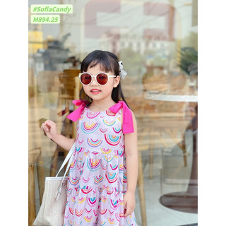 Váy maxi Sofia Candy cầu vồng bé gái (10-40kg)