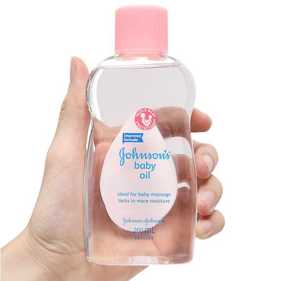 [Quà tặng không bán] Dầu massage dưỡng ẩm Johnson's baby oil pink 200ml