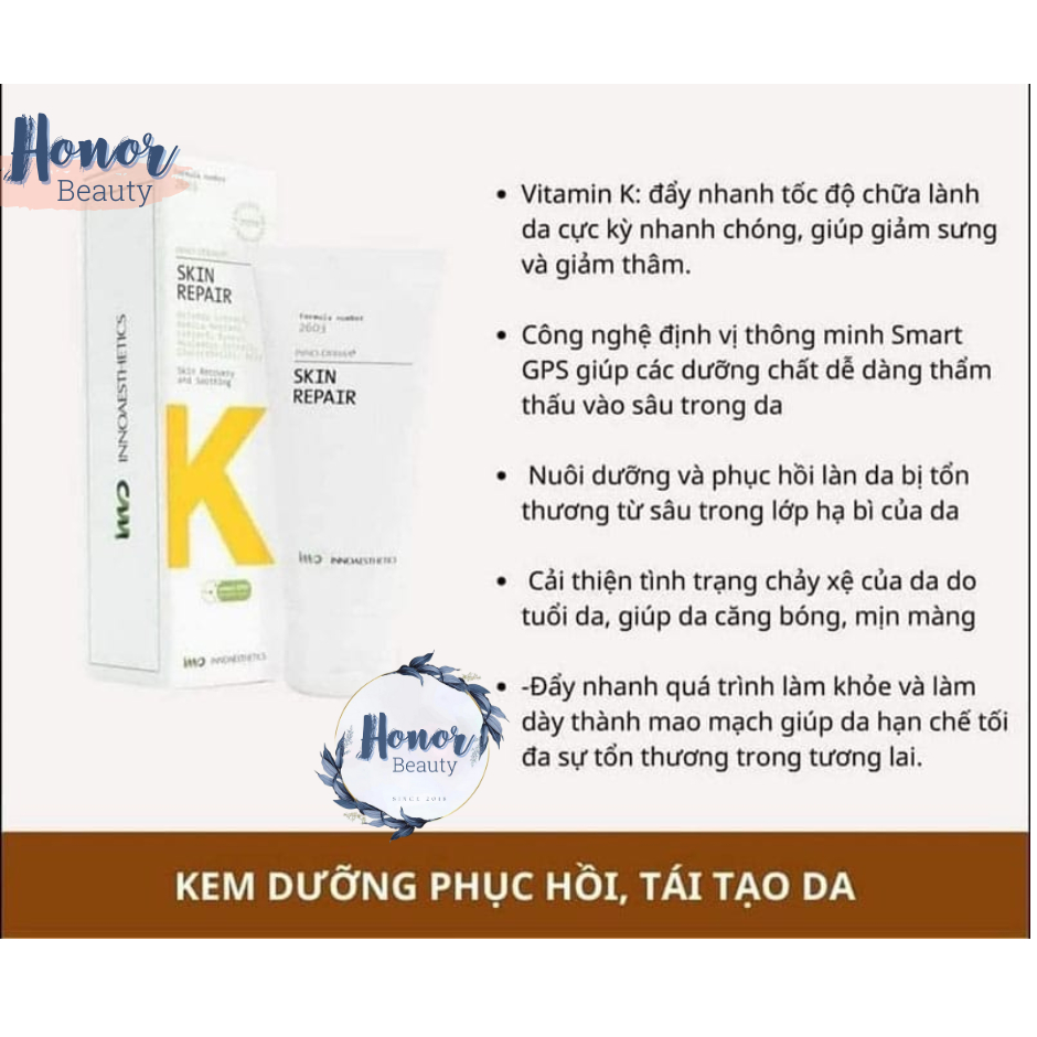 Kem Dưỡng Phục Hồi Da Khẩn Cấp Innoaesthetics Inno Derma Skin Repair 60g
