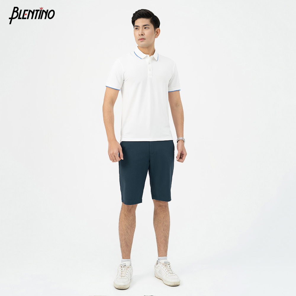 Áo Polo Nam Blentino Premium, Chất Cotton Cao Cấp, Mát, Thấm Hút Tốt, Thiết Kế In Phối Cổ Trẻ Trung (PL1521)