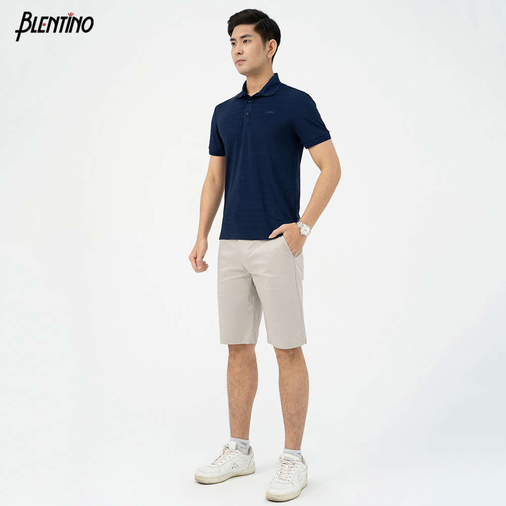 Áo Polo Nam Blentino Premium, Chất Cotton Cao Cấp, Mát, Thấm Hút Tốt, Thiết Kế In Phối Cổ Trẻ Trung (PL1521)