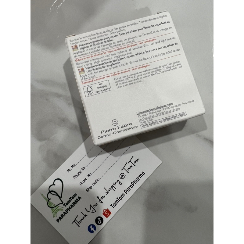 Sẵn 🇫🇷 Couvrance Phấn phủ nén Avene 10g 💞 TamTam 💞