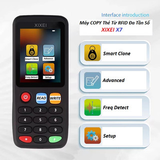 Máy sao chép thẻ từ rfid đa tần số, hỗ trợ giải mã, hỗ trợ phần mềm cả điện thoại và máy tính