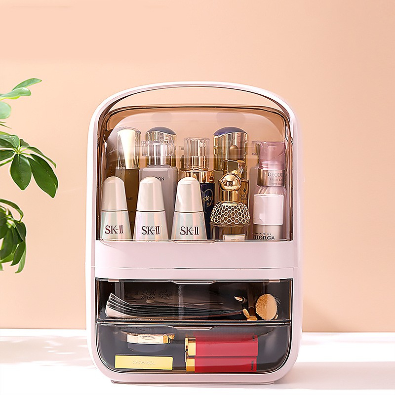 Tủ đựng mỹ phẩm mini nhiều ngăn có nắp đậy 2206