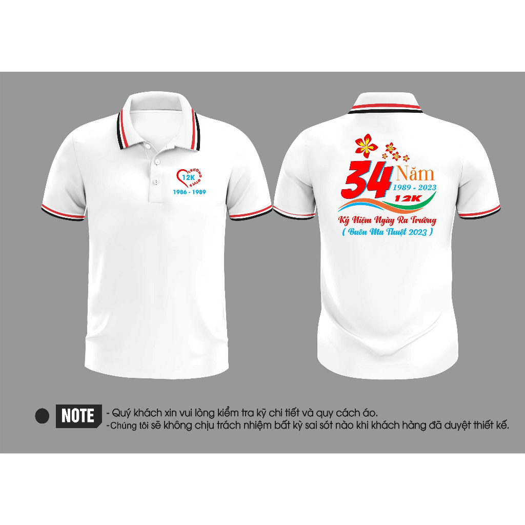 áo đồng phục lớp 10-15-20-30-35-40 năm chất LOẠI 1 áo kỉ niểm lớp in theo yêu cầu