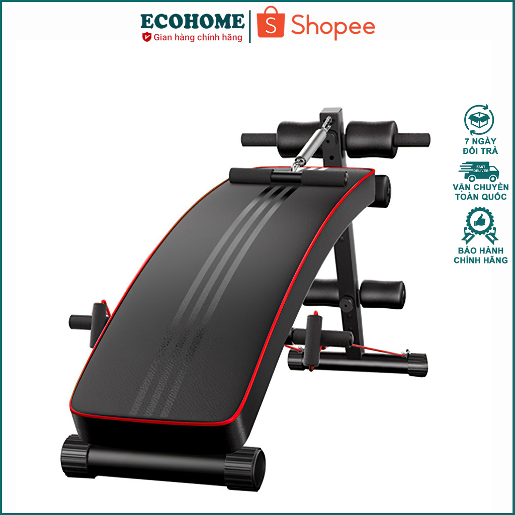 Ghế tập bụng đa năng cao cấp giá rẻ, với da PU cao cấp không bong tróc, khung kim loại chắc chắn