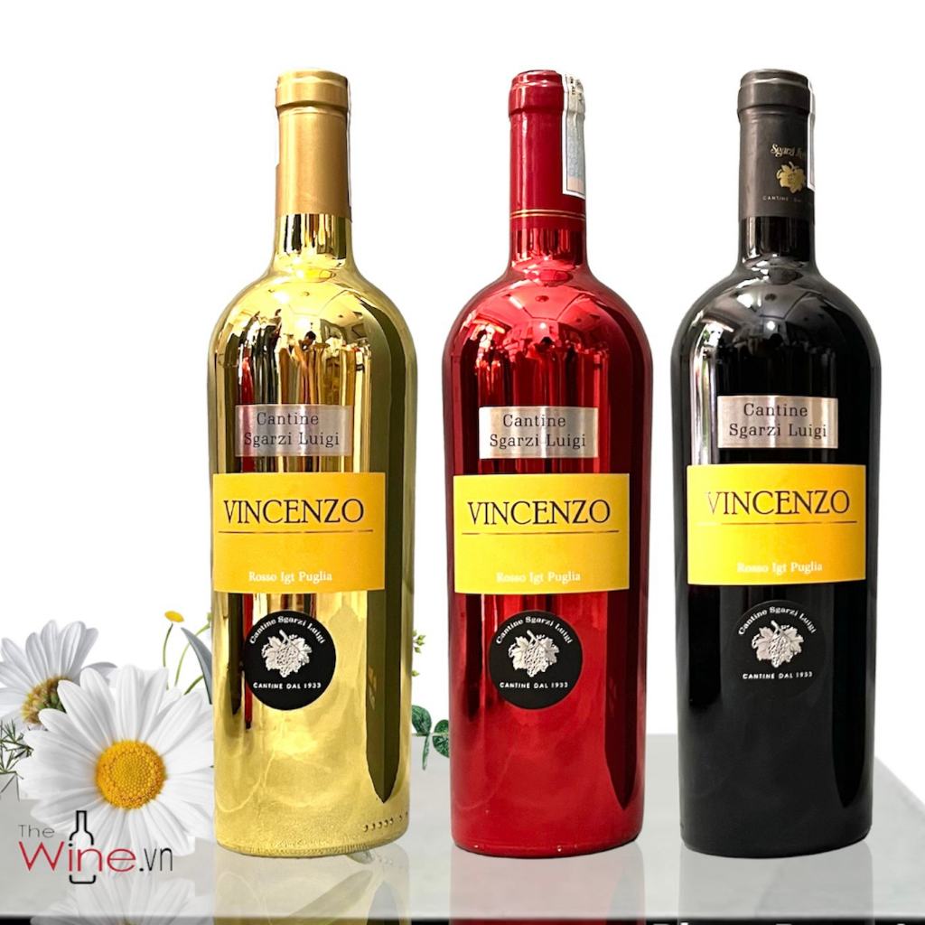 Rượu vang đỏ nhập khẩu Ý VINCENZO 14% - vang chát