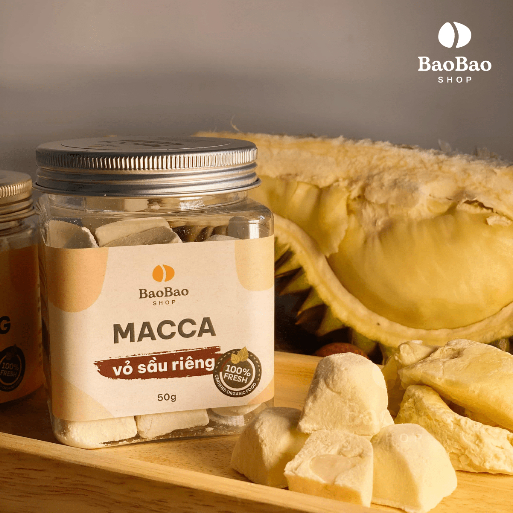 Hạt Macca Vỏ Sầu Riêng - Không Hôi Dầu - Giòn Ngon - BaoBao