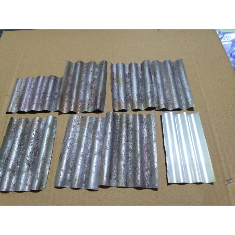 Bộ tấm tôn mini lộp mái nhà mô hình