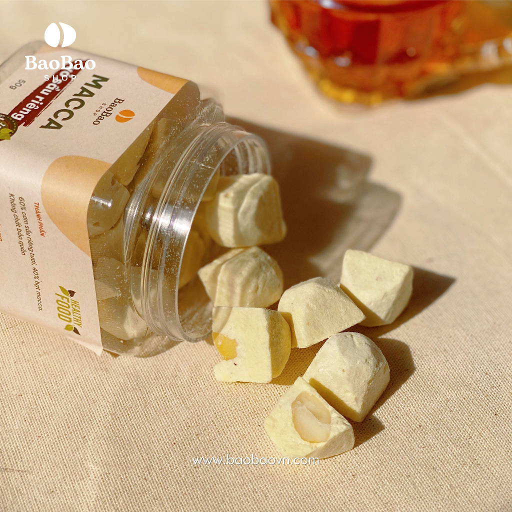 Hạt Macca Vỏ Sầu Riêng - Không Hôi Dầu - Giòn Ngon - BaoBao