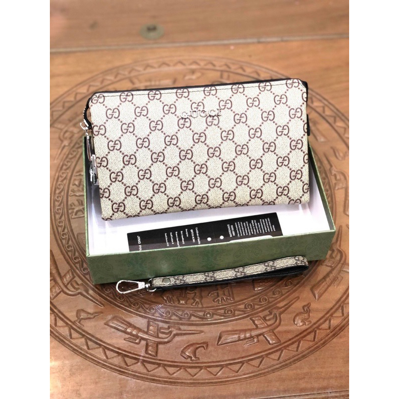 Ví cầm tay - Clutch Nam LV Khoá Số Bảo Mật Da bò Đẳng Cấp Nhiều Ngăn LV-666