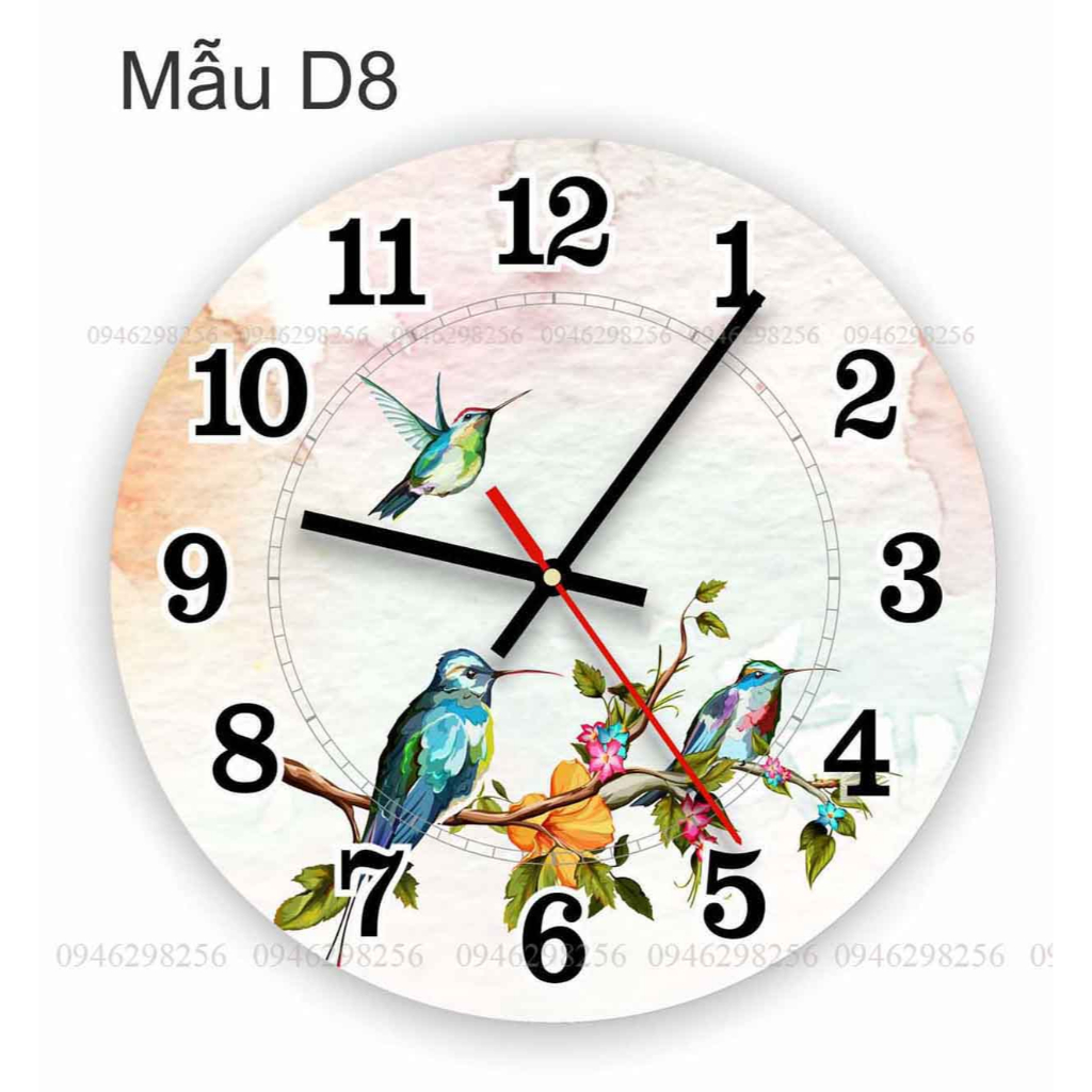 12 Mẫu Đồng hồ treo tường máy Kim trôi