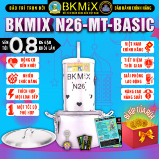 Máy sên nhân bánh trung thu BKMIX N26-MT-Basic (một tốc) sên tới 2.4kg nhân, Nồi sên nhân 10 lít