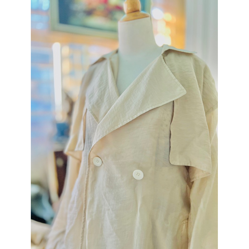 Áo mangto dáng dài mỏng đi biển đi Đà Lạt