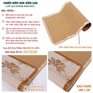 Chiếu Mây Điều Hòa Đủ Kích Cỡ, Chiếu Mây Viền Lụa Cao Cấp
