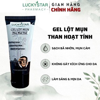 Gel lột mụn Lucky star - gel lột mụn nha đam, gel lột mụn trà xanh, gel lột mụn than hoạt tính