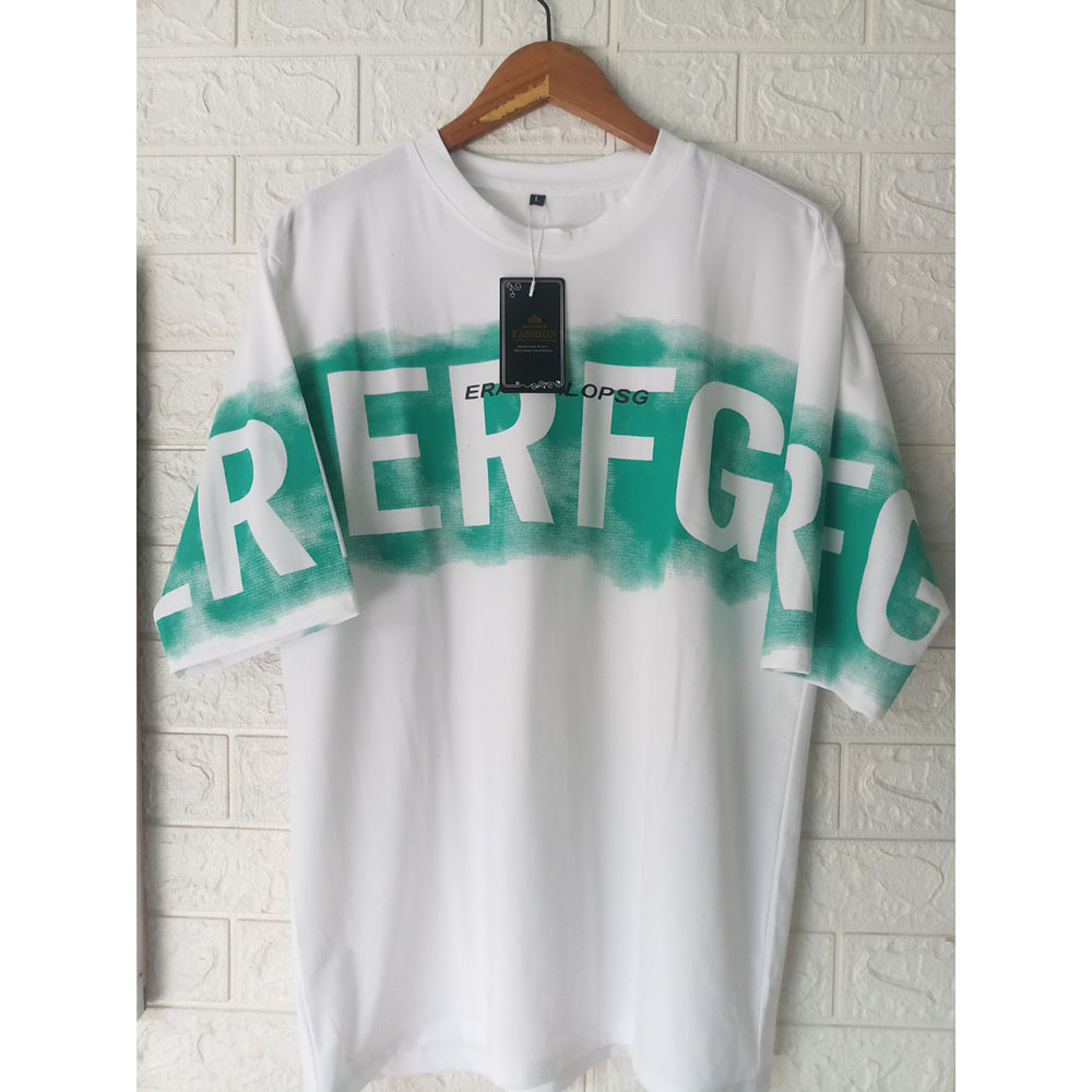 Áo thun unisex nữ tay lỡ in chữ form rộng mẫu đẹp 2023