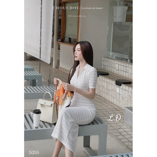 Đầm body nữ dáng dài cổ đức sang trọng