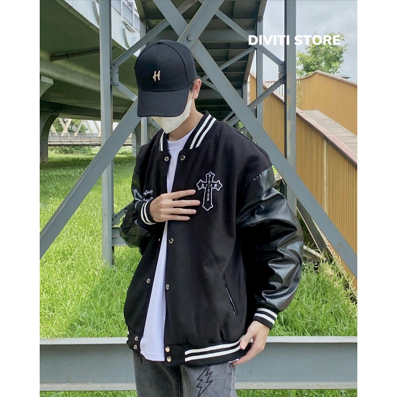 Áo Khoác Bomber Thánh Giá Cool Ngầu