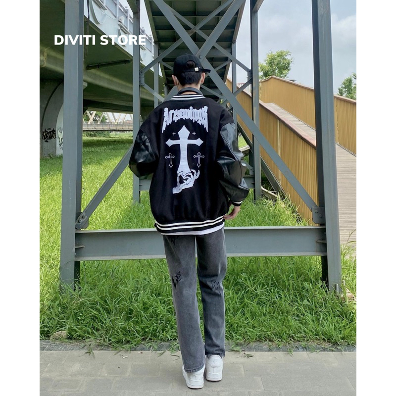 Áo Khoác Bomber Thánh Giá Cool Ngầu