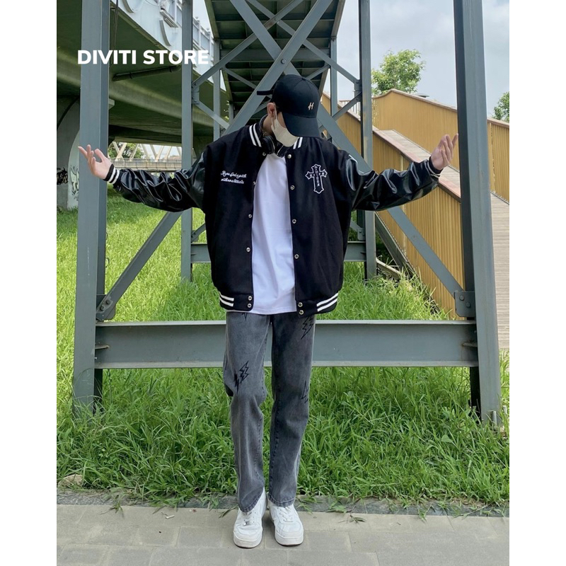 Áo Khoác Bomber Thánh Giá Cool Ngầu