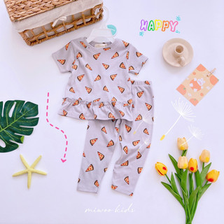(7-18kg) Áo cộc quần dài bé gái