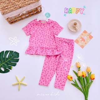 (7-18kg) Áo cộc quần dài bé gái
