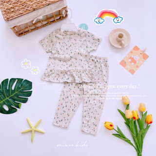 (7-18kg) Áo cộc quần dài bé gái