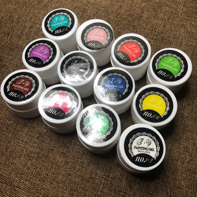 Set gel vẽ móng siêu đẹp 12 màu