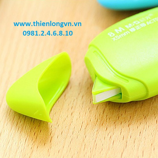 Bút xóa dạng kéo dài 8m hình quả xoài nhiều màu sắc hàng chính hãng vpp Minh Trí