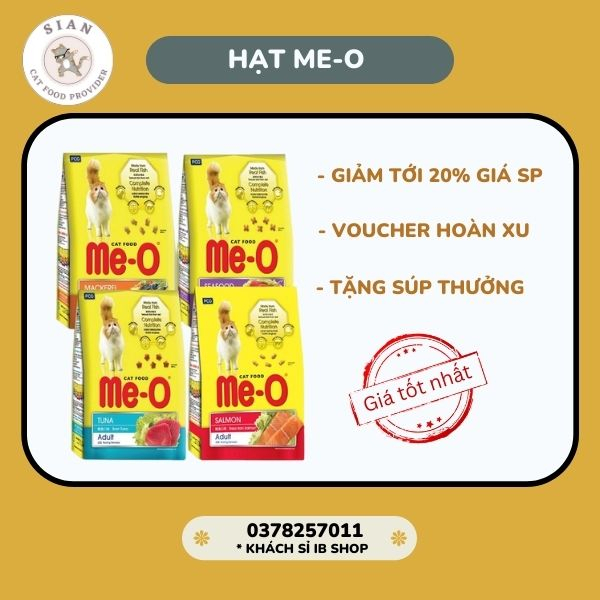 FREESHIP Thức ăn hạt cho mèo Me-O cá ngừ 350g - hạt cho mèo meo SiAn Petshop