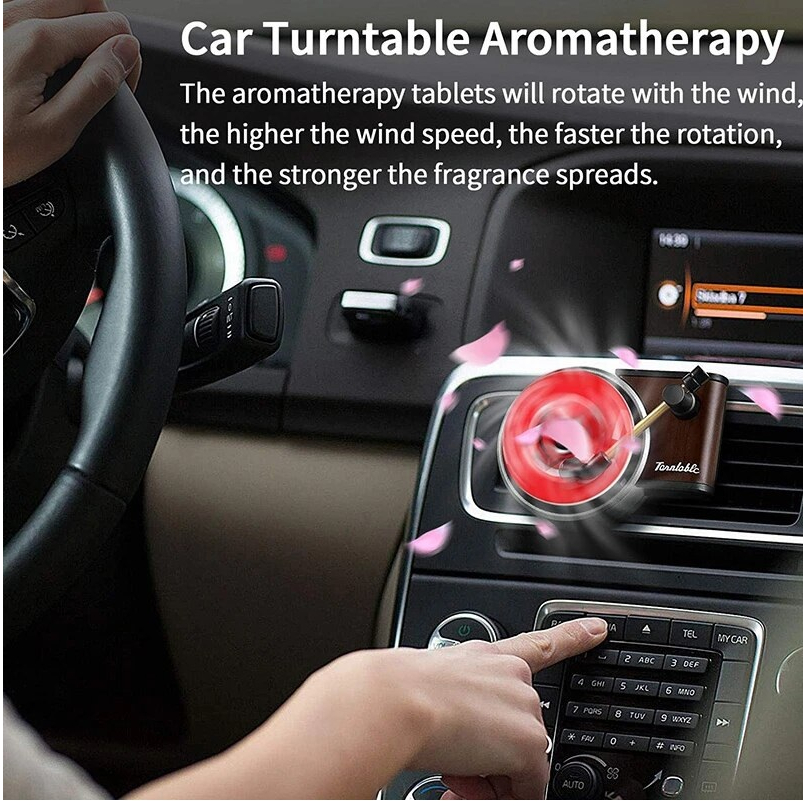 Phụ Kiện Trang Trí Mô Hình Đầu Đĩa Than Kẹp Quạt Gió Ô Tô Khuếch Tán Mùi Hương Nước Hoa Nội Thất Xe Ô Tô