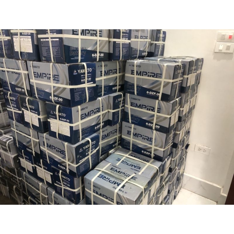 Bộ 4 bình ắc quy xe máy điện 48v-30ah Yamato Empire 6-DPB-30