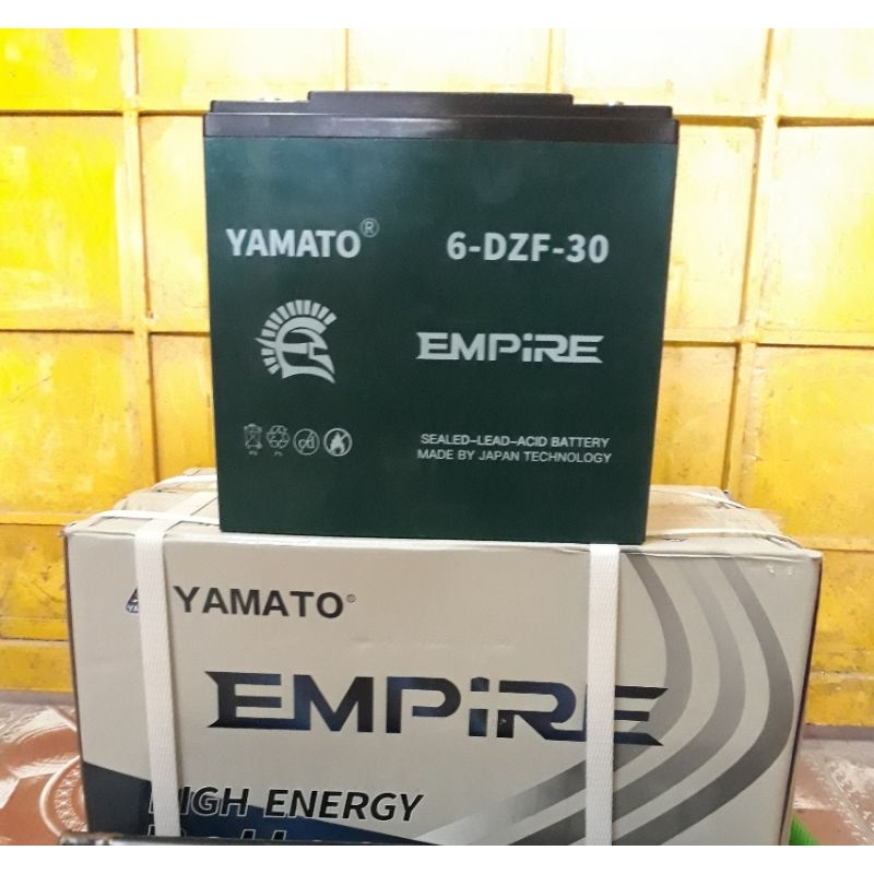 Bộ 4 bình ắc quy xe máy điện 48v-30ah Yamato Empire 6-DPB-30