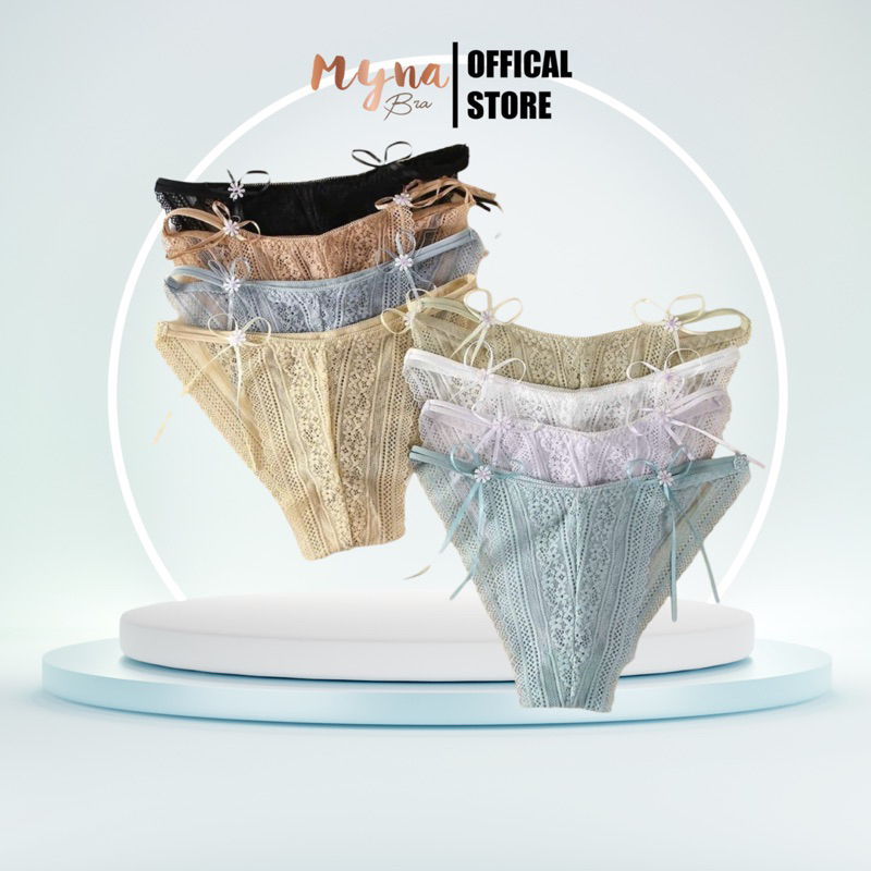 Quần lót ren dây hoa Myna Bra: QL2836