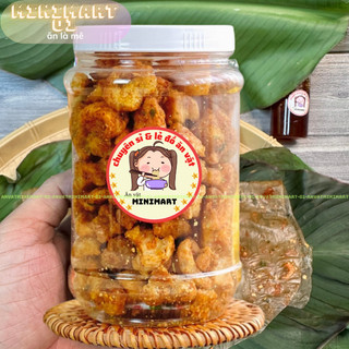 Hành phi muối nhuyễn đặc biệt 200g minimart muối hành phi loại ngon ăn kèm bánh tráng phơi sương siêu ngon - ăn vặt mini