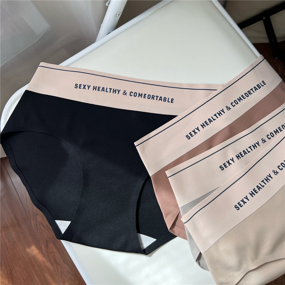Quần Lót Nữ Cotton Viền Su Tàng Hình Chữ Sexy Healthy Thể Thao 1035 Hot .