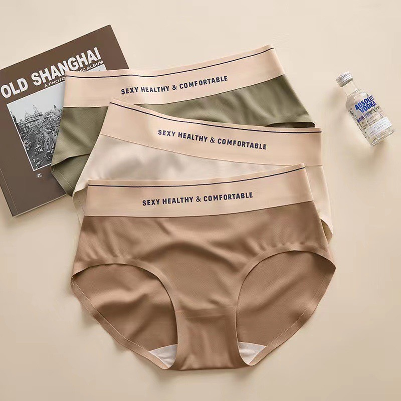 Quần Lót Nữ Cotton Viền Su Tàng Hình Chữ Sexy Healthy Thể Thao 1035 Hot .