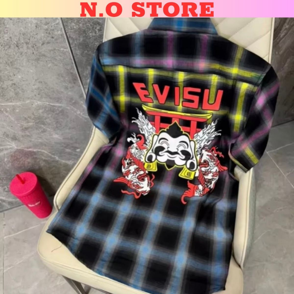 Áo sơ mi nam tay ngắn chất vải kante dày dặn phối 7 màu phối EVI.SU trẻ trung rất đẹp hàng shop N.O_STORE